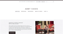 Desktop Screenshot of abbyvasek.com