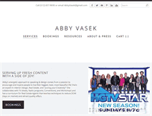 Tablet Screenshot of abbyvasek.com
